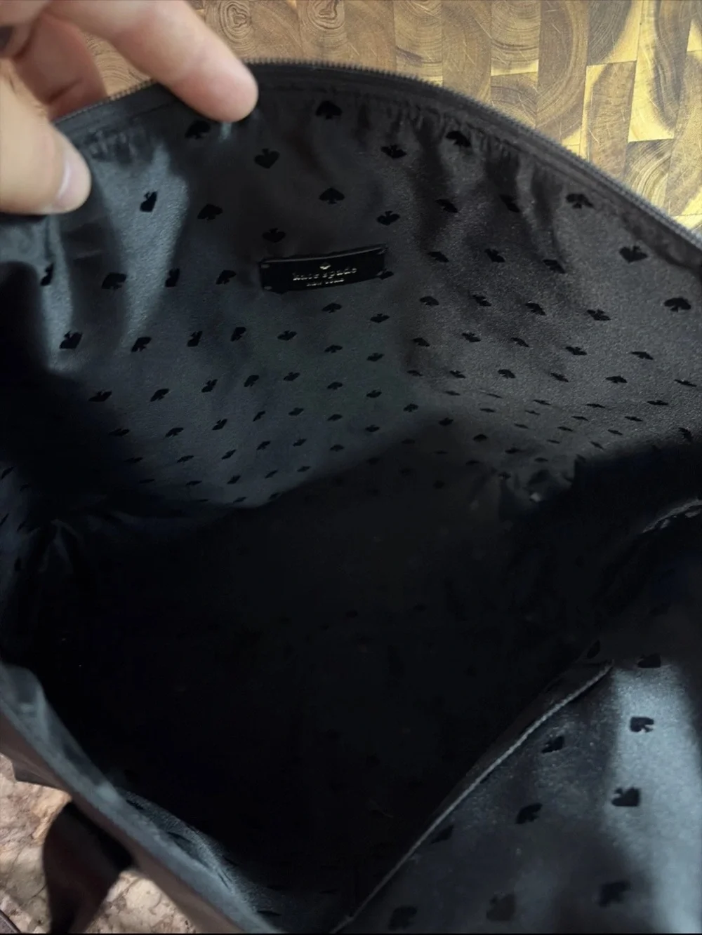 kate spade Black Nylon Duffel Tote with Removable Pouch